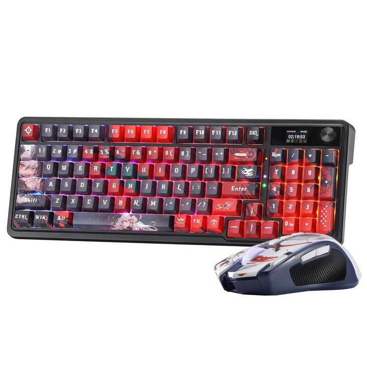Redragon CB202AK Gaming-Tastaturen &amp; -Mäuse Combos 3 Moden Schwarz | 2.4G BT Kabel RGB Tastatur Maus