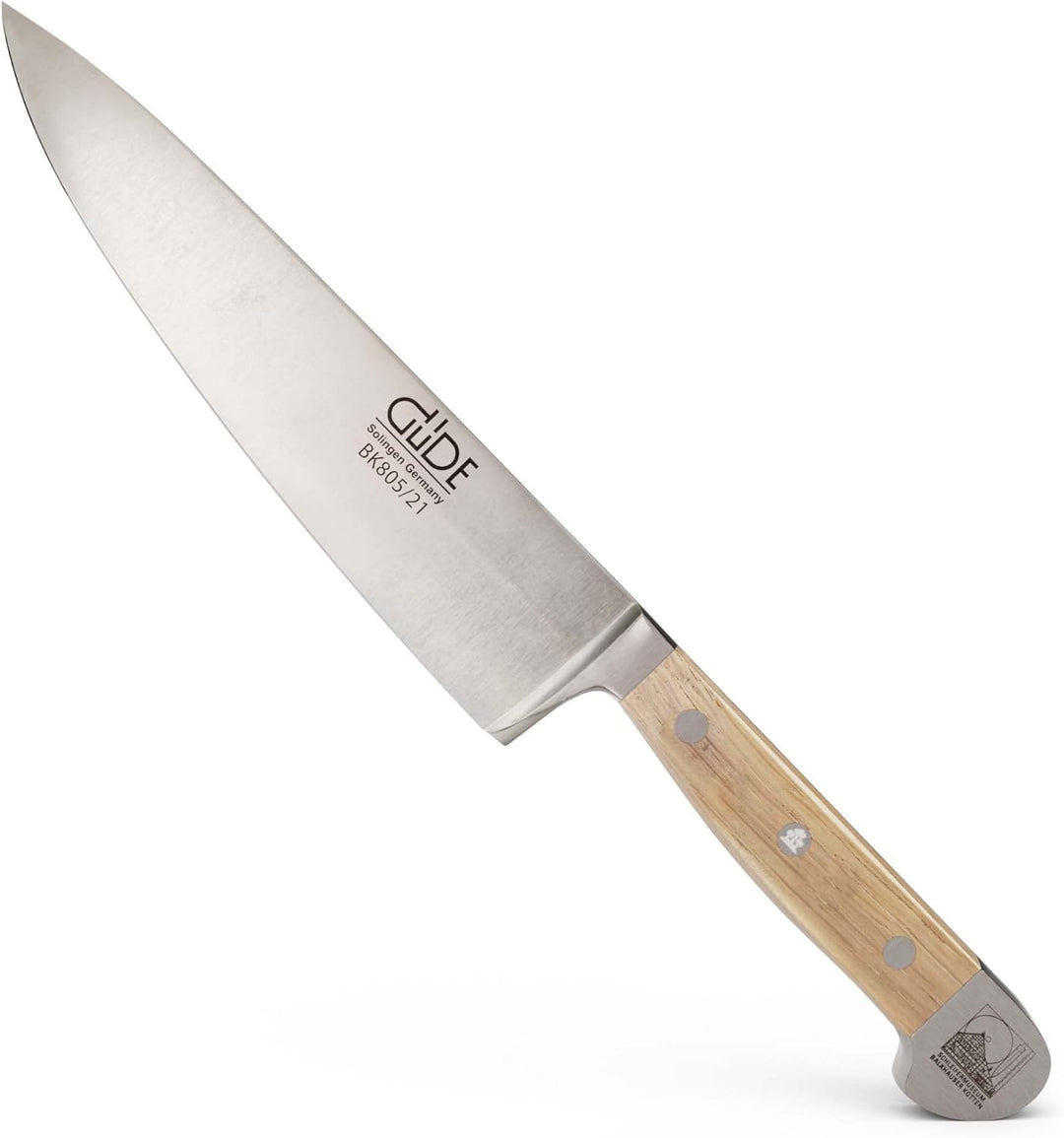 GÜDE Solingen - Kochmesser geschmiedet, 21 cm, Eichenholz Balkhauser Kotten, ALPHA BALK, Küchenmesse