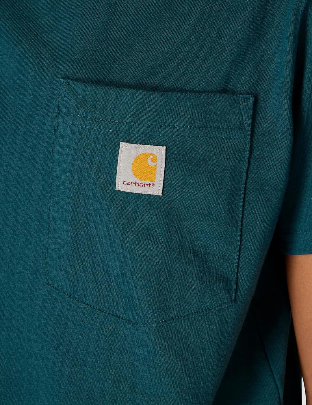 Carhartt Bekleidung Logo T-Shirt grün XS Greenstone, XS Greenstone