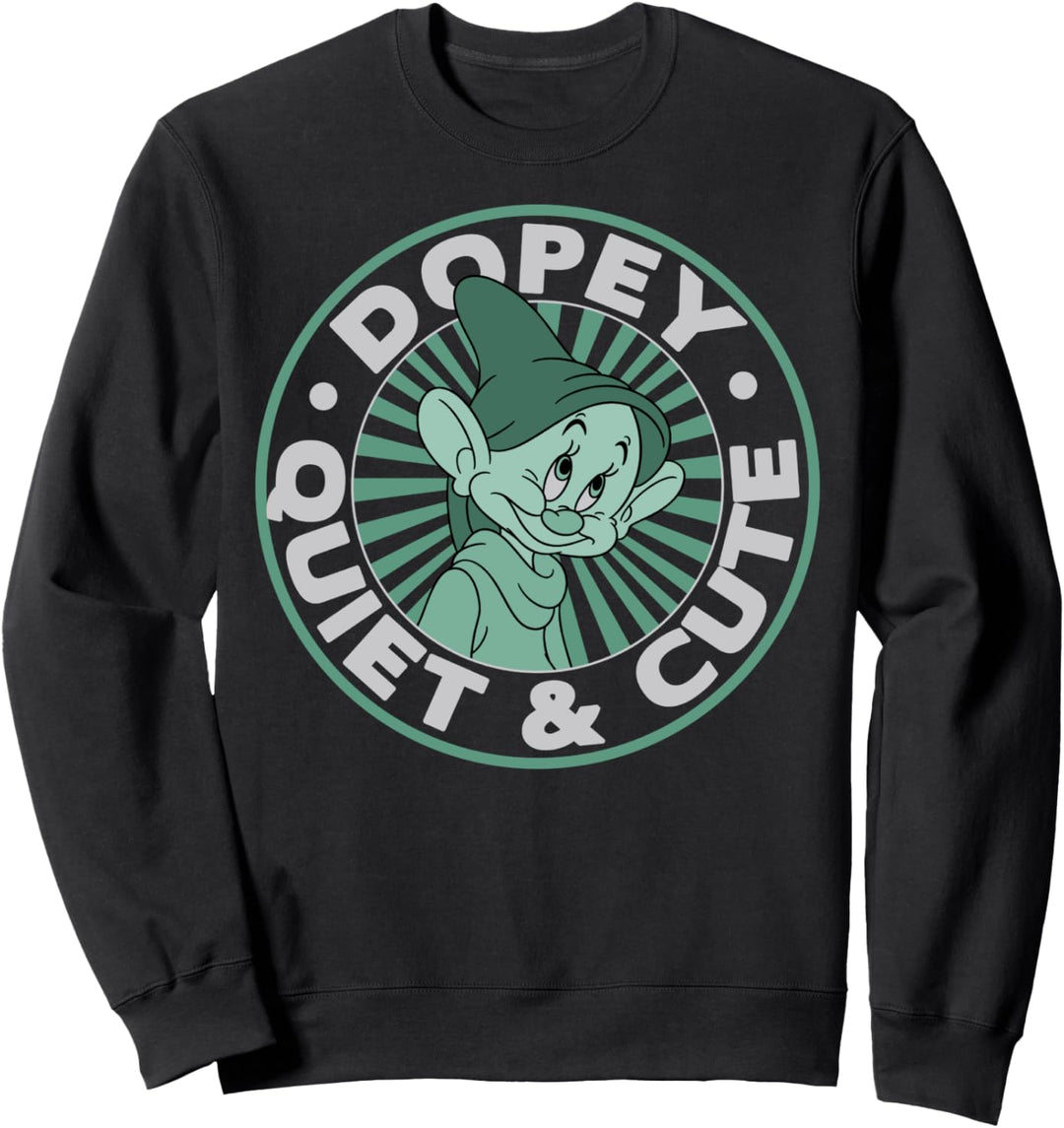 Disney Snow White Dopey Quiet And Cute Circle Portrait Sweatshirt