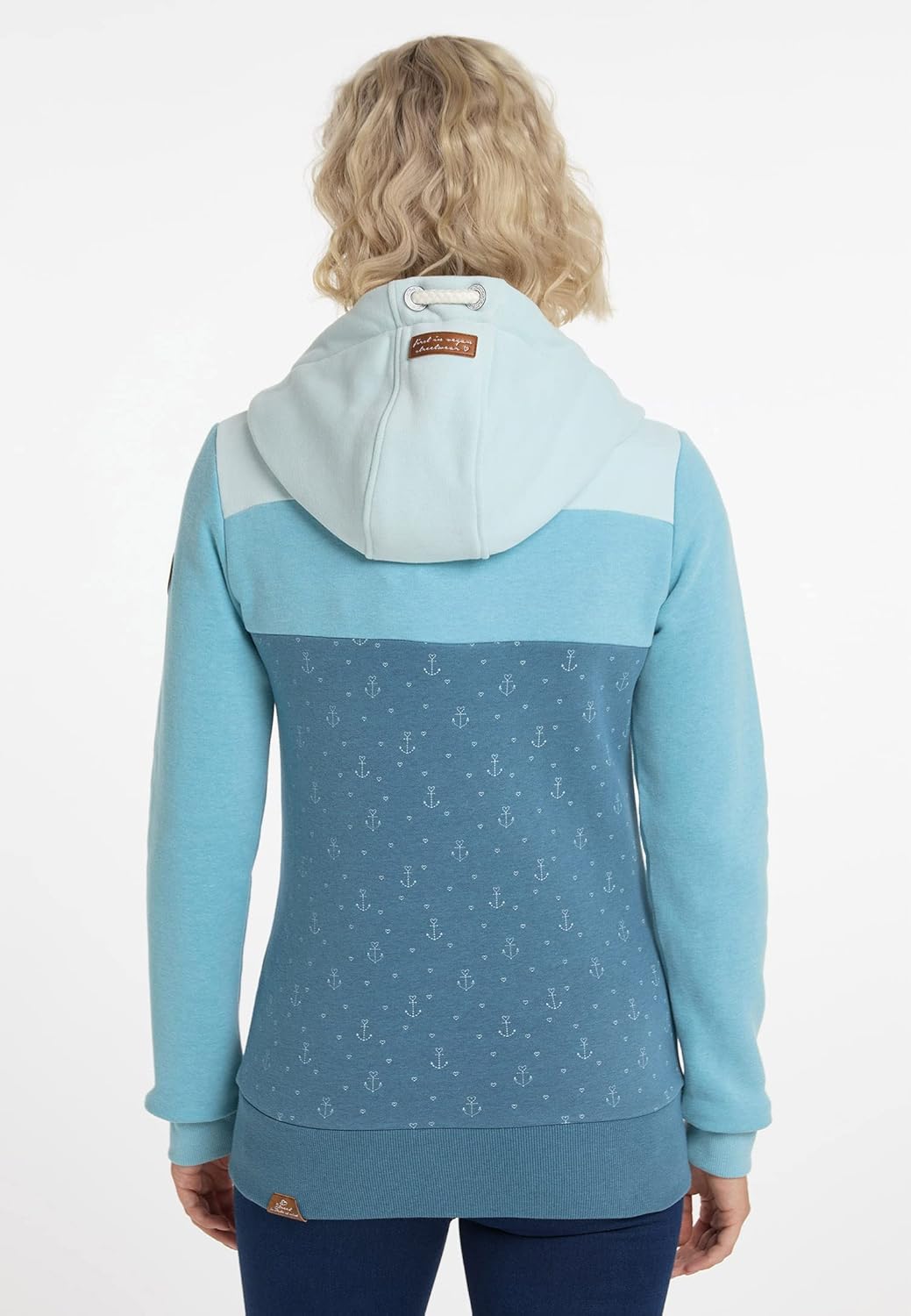 Ragwear Neu TREGA Zip Damen Frauen Kapuzenjacke,Zip Hoodie,Sweatjacke,Stehkragen,Seitentaschen S Lig