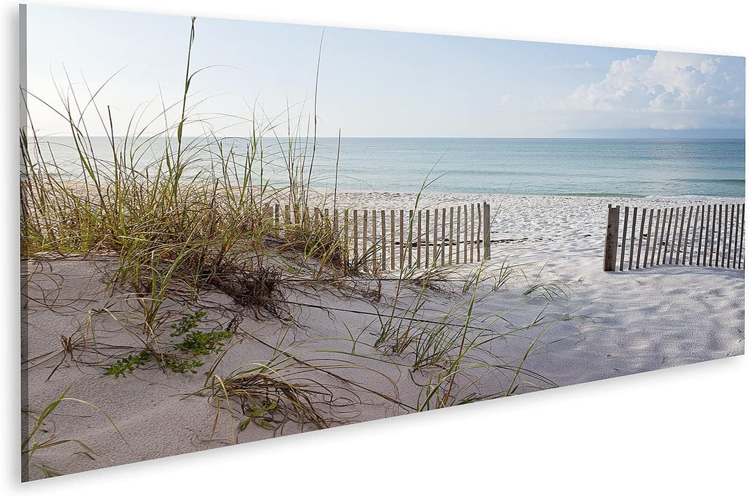 islandburner Bild auf Leinwand Landschaft Aus Dünen Strand Und Meer Bei Sonnenaufgang Auf Dem Golf V