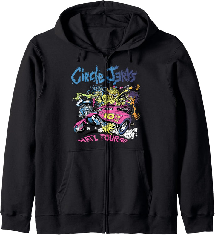 Circle Jerks 91 Tour illustration Kapuzenjacke