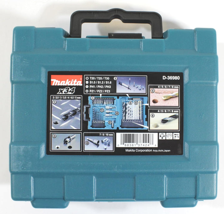Makita D-36980 Bohrer-Bit-Set (34tlg), 105 Mm, 105 mm