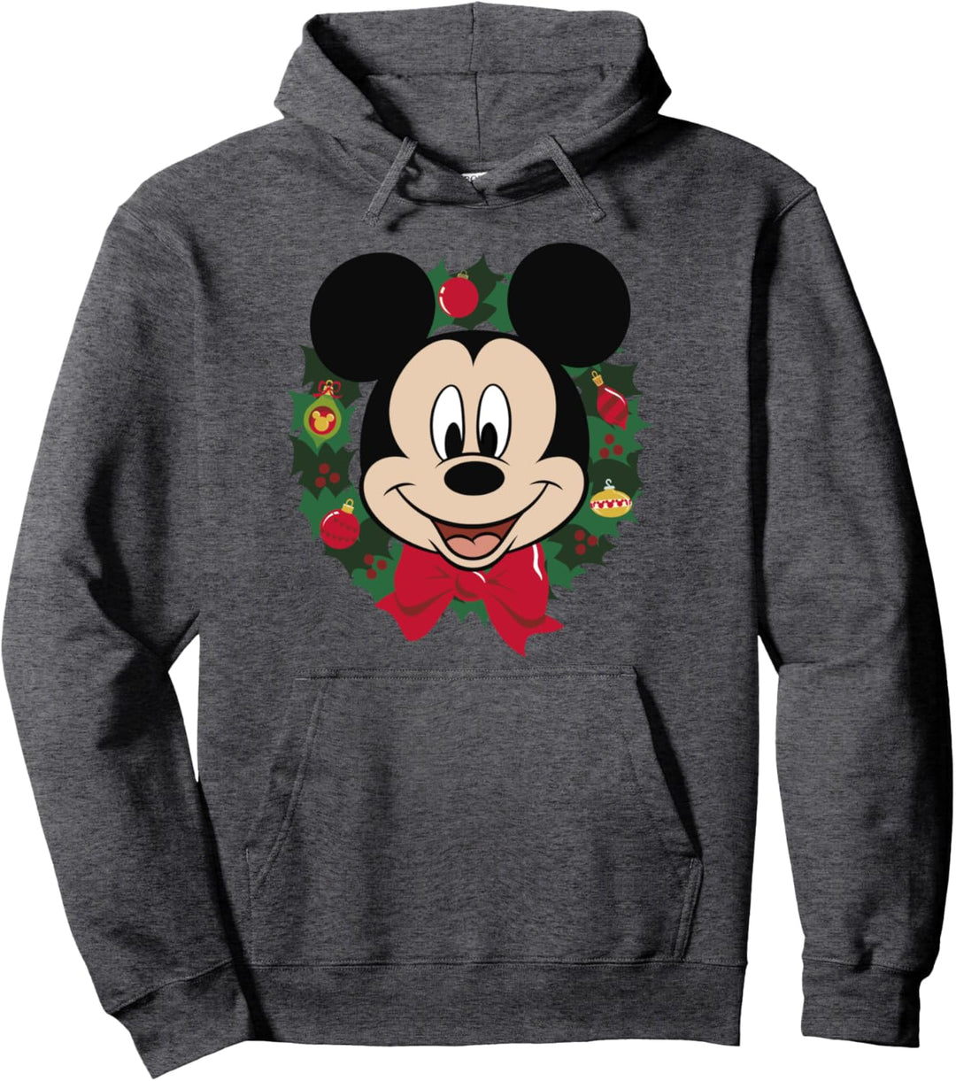 Disney Mickey And Friends Weihnachten Mickey Wreath Pullover Hoodie