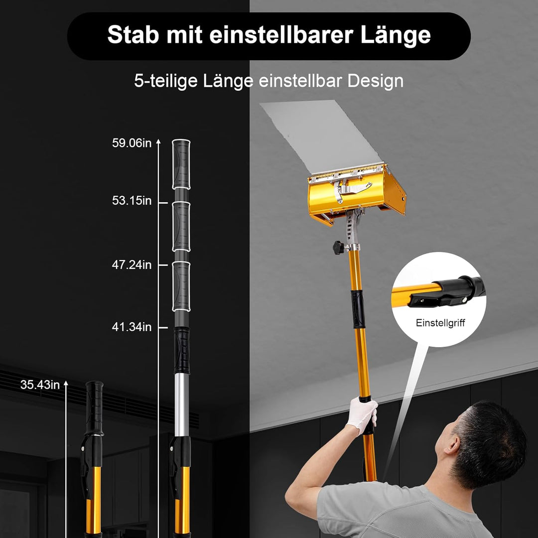 Trockenbau Kelle Drywall Flat Finishing werkzeuge 9.8" Trockenbau-Taping &Flat Finishing Set mit 40'