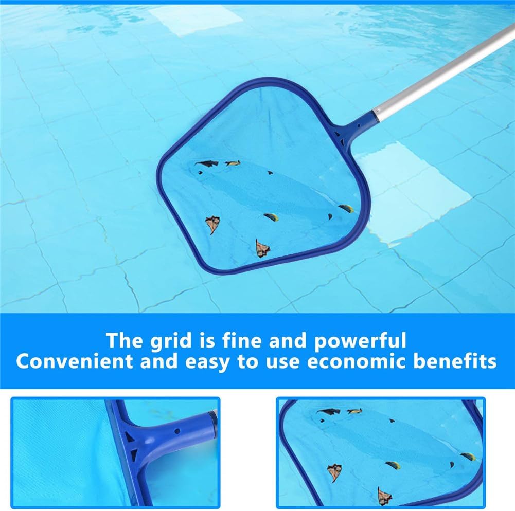 Kescher Pool Feinmaschig -Pool Skimmer Netz -Keshcer Netz Mit Stange | Blattfänger mit abnehmbaren A