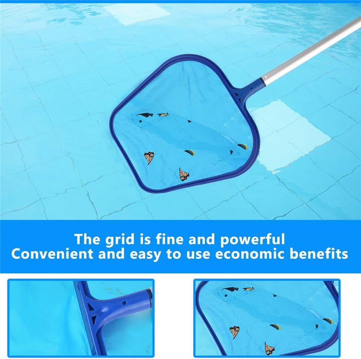 Kescher Pool Feinmaschig -Pool Skimmer Netz -Keshcer Netz Mit Stange | Blattfänger mit abnehmbaren A