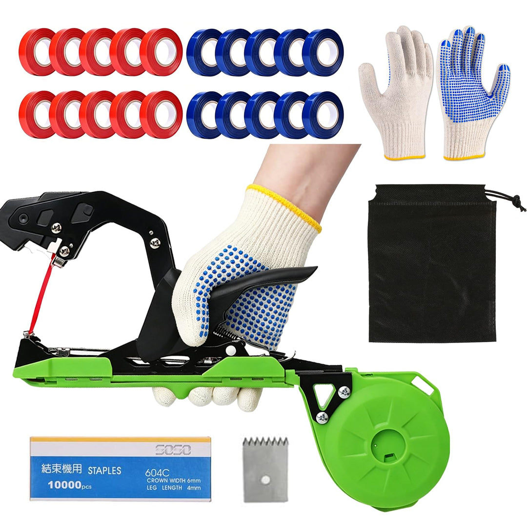 Bindezange Für Pflanzen Pflanzenbindemaschine Bindemaschine Pflanzenbinder mit Nägel Gurte Handschuh
