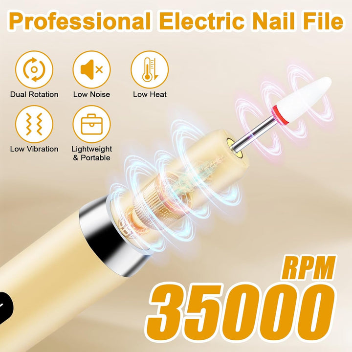 Elektrische Nagelfeile Nagelfräser Maniküre Set Fräser Gelnägel Nail Drill Nägel Pediküre Pprofessio