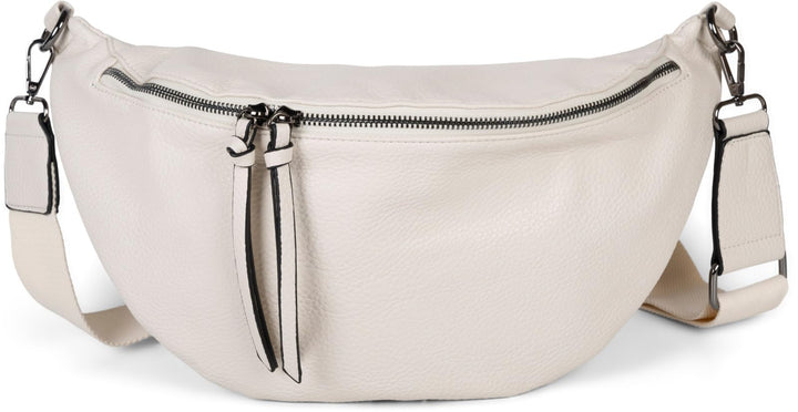styleBREAKER Damen Halbmond Crossbody Schultertasche, abnehmbarer verstellbarer Schultergurt, Einfar