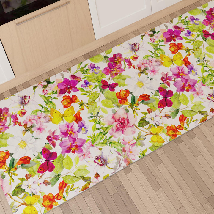 PETTI Artigiani Italiani Teppich für Küche 52x140 cm Farfalle, 52x140 cm Farfalle