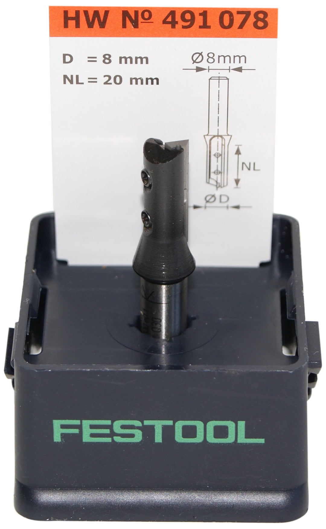 Festool Nutfräser-Wendeplatten HW S8 D8/20 WP Z1, HW S8 D8/20 WP Z1
