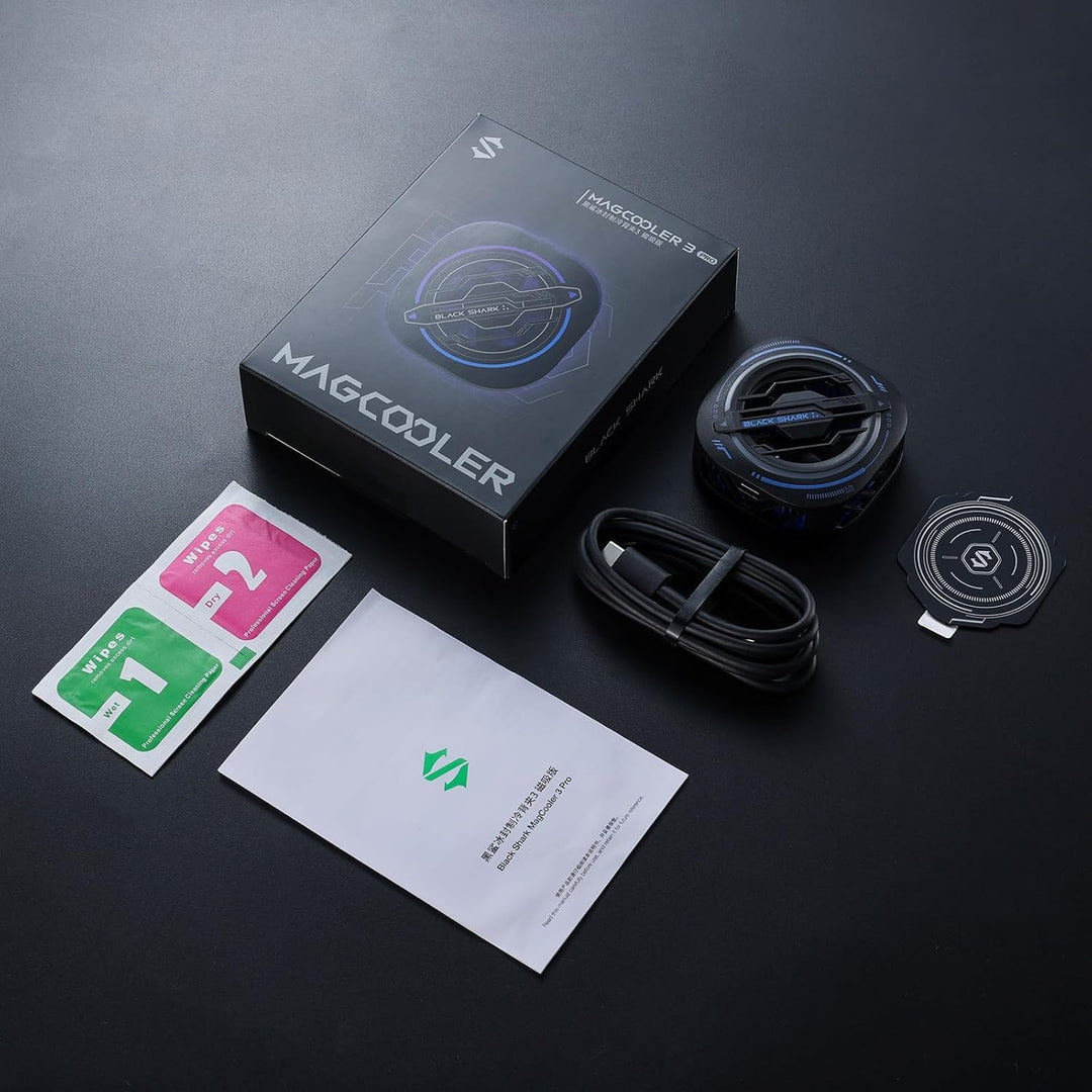 Black Shark Tragbarer magnetischer Handy Kühler für Gaming, geräuschloser Akku Schutz, 20 W Power-Tr