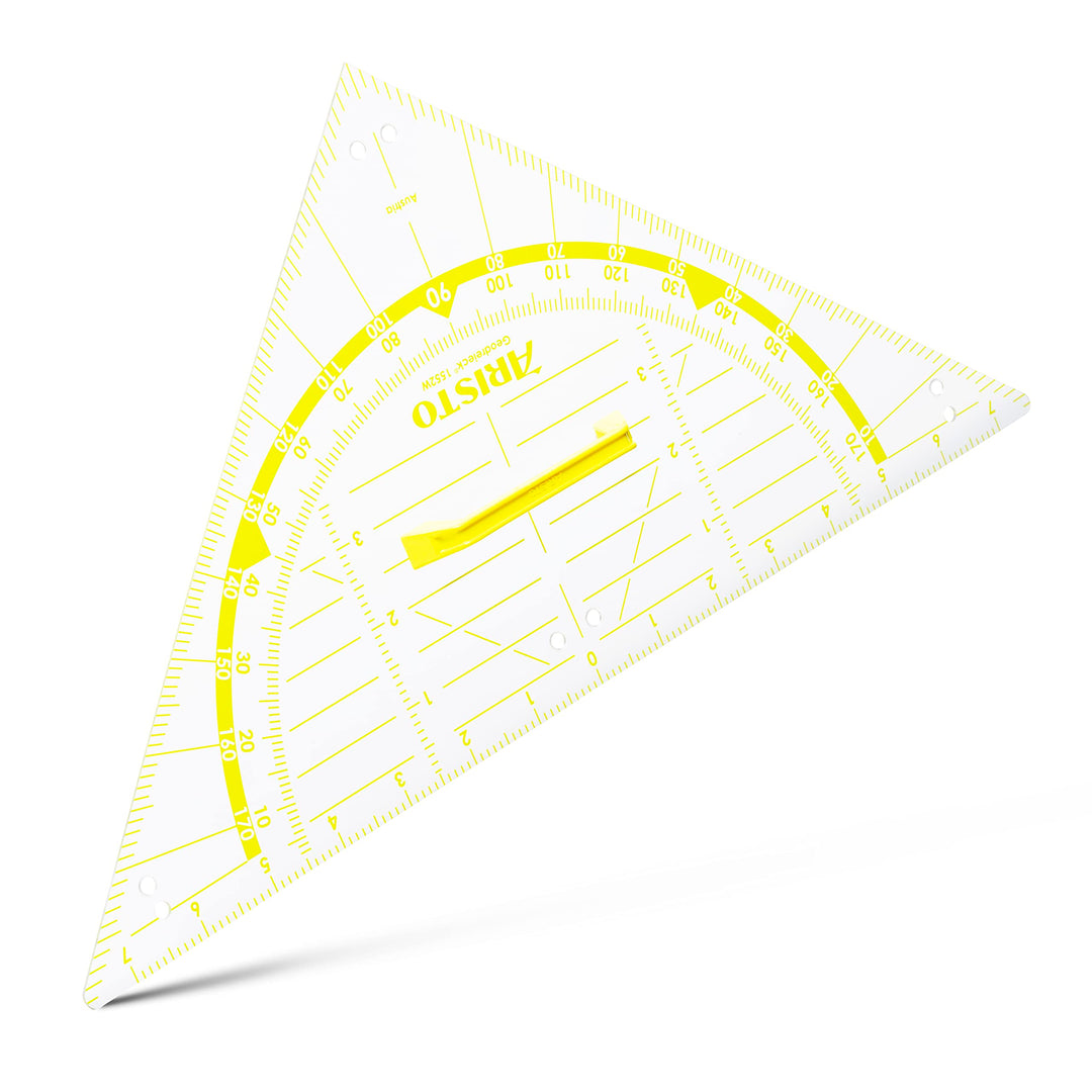 Aristo Wandtafel Geodreieck (80 cm Hypotenuse, mit Griff, Kunststoff)