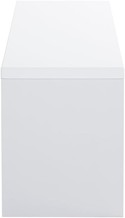 HAKU Möbel 95330 Bank 81 x 30 x 40 cm, weiss / chrom B 81 x T 30 x H 40 cm Weiss-chrom, B 81 x T 30