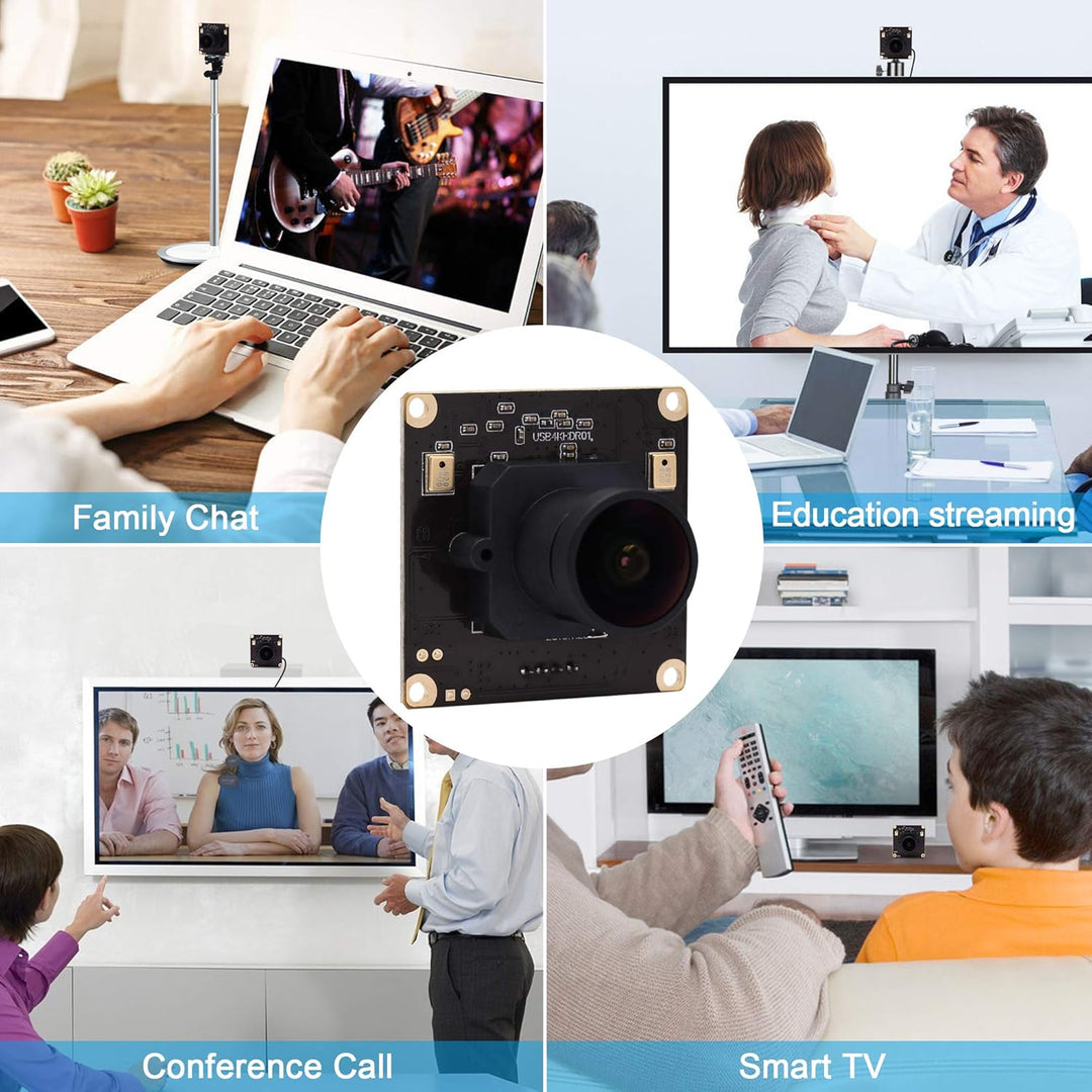 G Fisheye Objektiv 4K USB Kameramodul 2160p Webcam modul,UHD 30fps Webkamera modul Weitwinkel 170° U