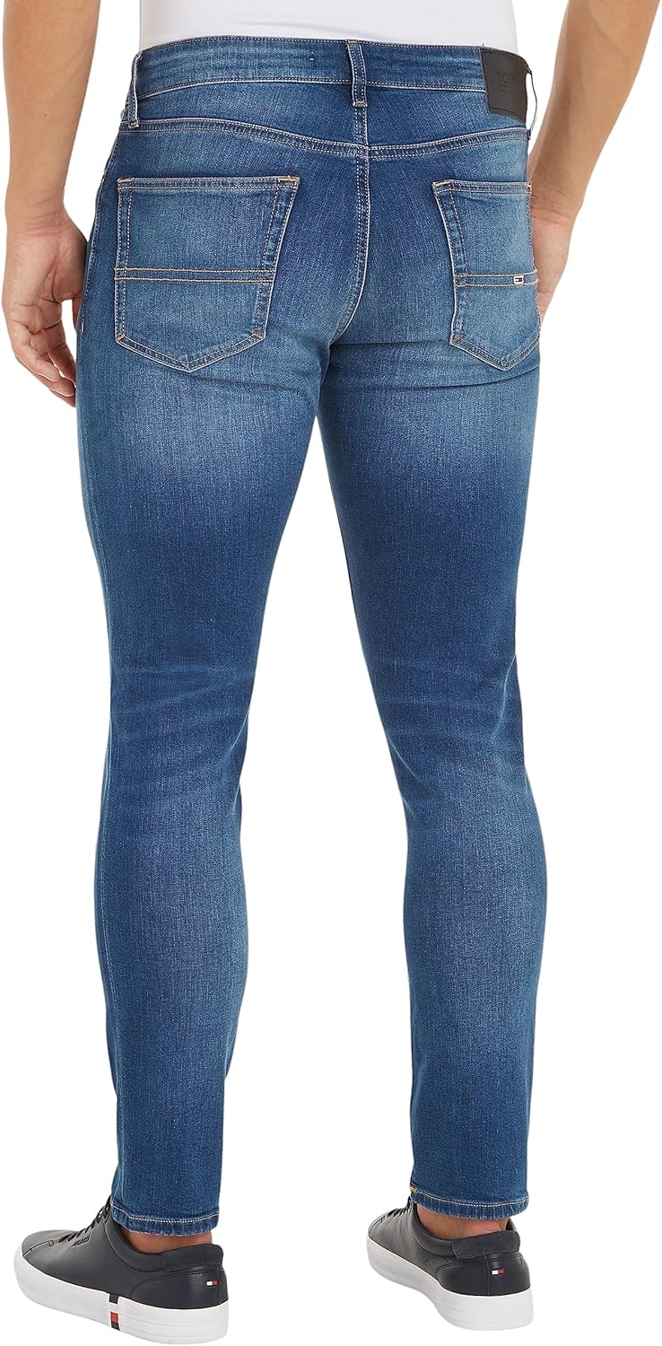 Tommy Jeans Herren Jeanshosen Austin Slim Tapered Wmbs Dm0dm09550 28W / 32L Blau (Wilson Mid Blue St