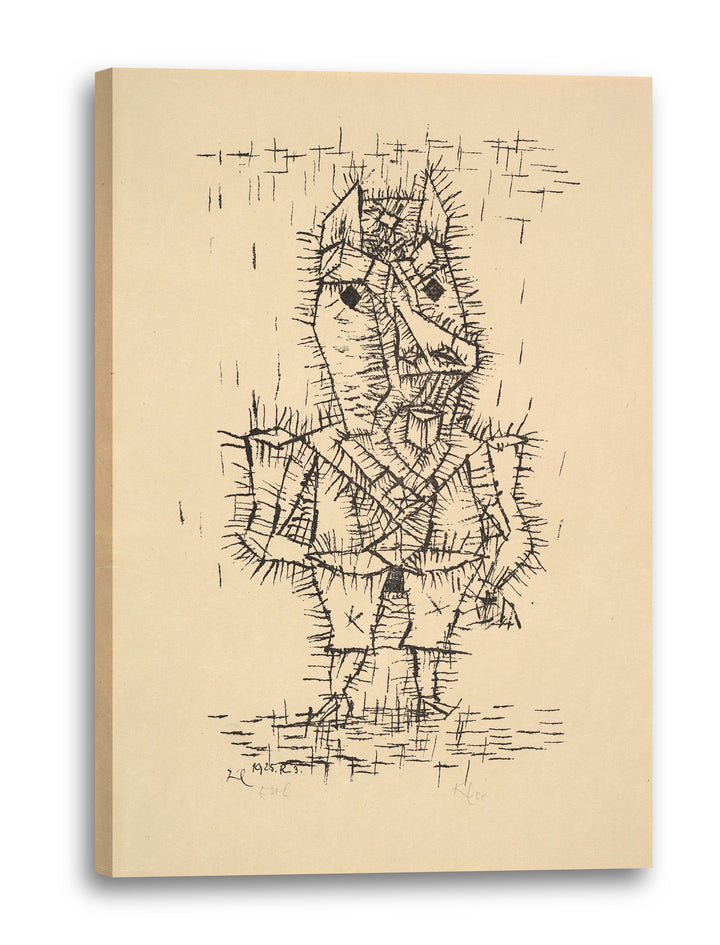 Printed Paintings Leinwand (60x80cm): Paul Klee - Ass (Esel) (1925) 60x80 cm, 60x80 cm
