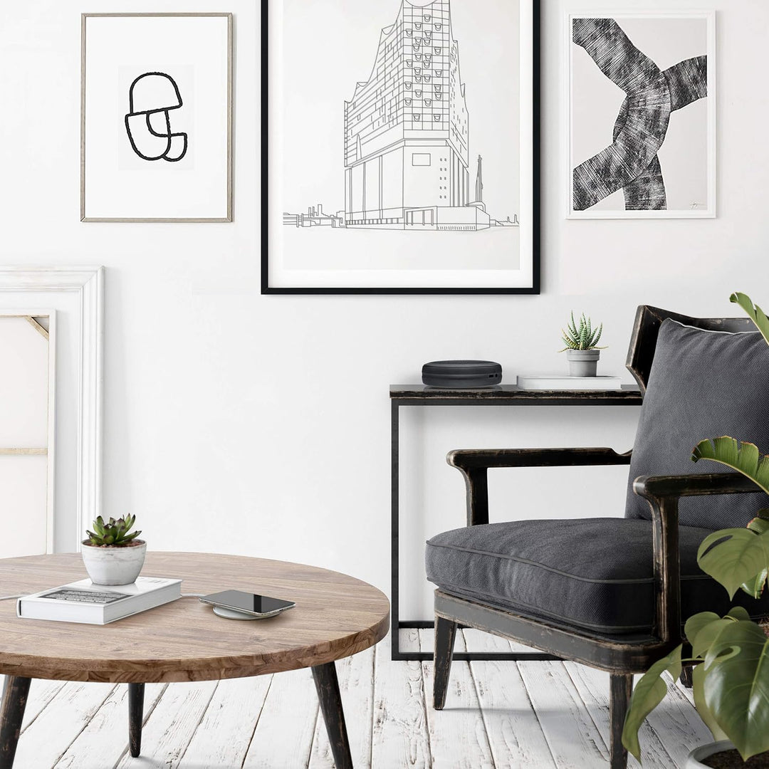 VONMÄHLEN Aura - Qi zertifiziertes 15W Wireless Ladegerät - Mit 4in1 18W Netzteil - Wireless Charger
