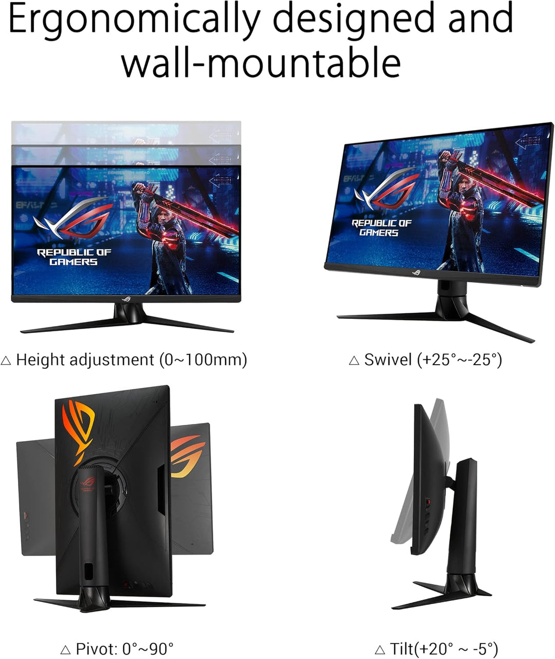 ASUS ROG Strix XG27AQ - 27 Zoll WQHD Gaming Monitor - 170 Hz, 1ms GtG, G-Sync kompatibel, DisplayHDR