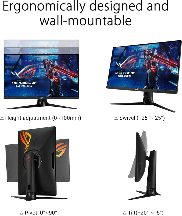 ASUS ROG Strix XG27AQ - 27 Zoll WQHD Gaming Monitor - 170 Hz, 1ms GtG, G-Sync kompatibel, DisplayHDR