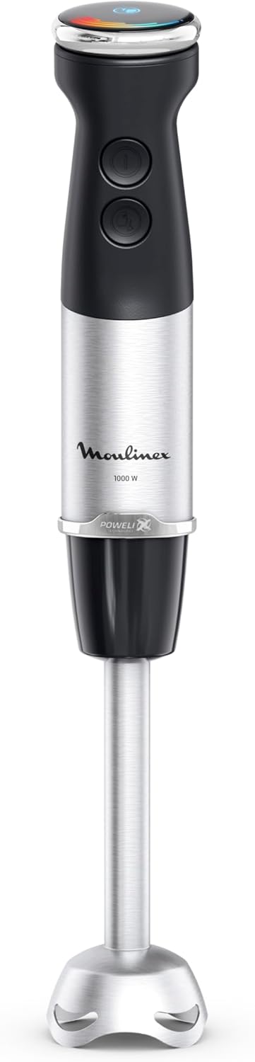 Moulinex Quickchef+, Stabmixer, Technologie mit Powelix-Klingen, Leistung 1000 W, Mixer mit Schnellm