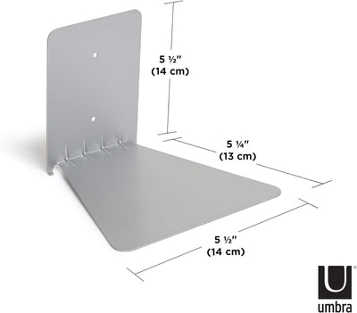 Umbra Conceal unsichtbares Bücherregal und Wandregal aus Metall, 3er-Set, Klein Klein (3er-Set), Kle