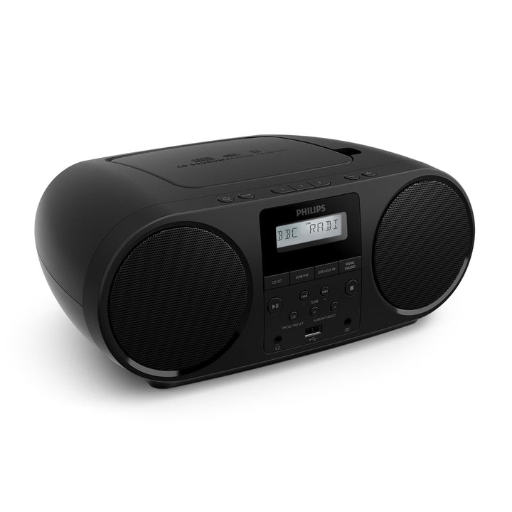 Philips TAZ6000 Multifunktions-CD-Spieler mit DAB+-/FM-Radio, Bluetooth 5.4, USB, Dynamic Bass und 3