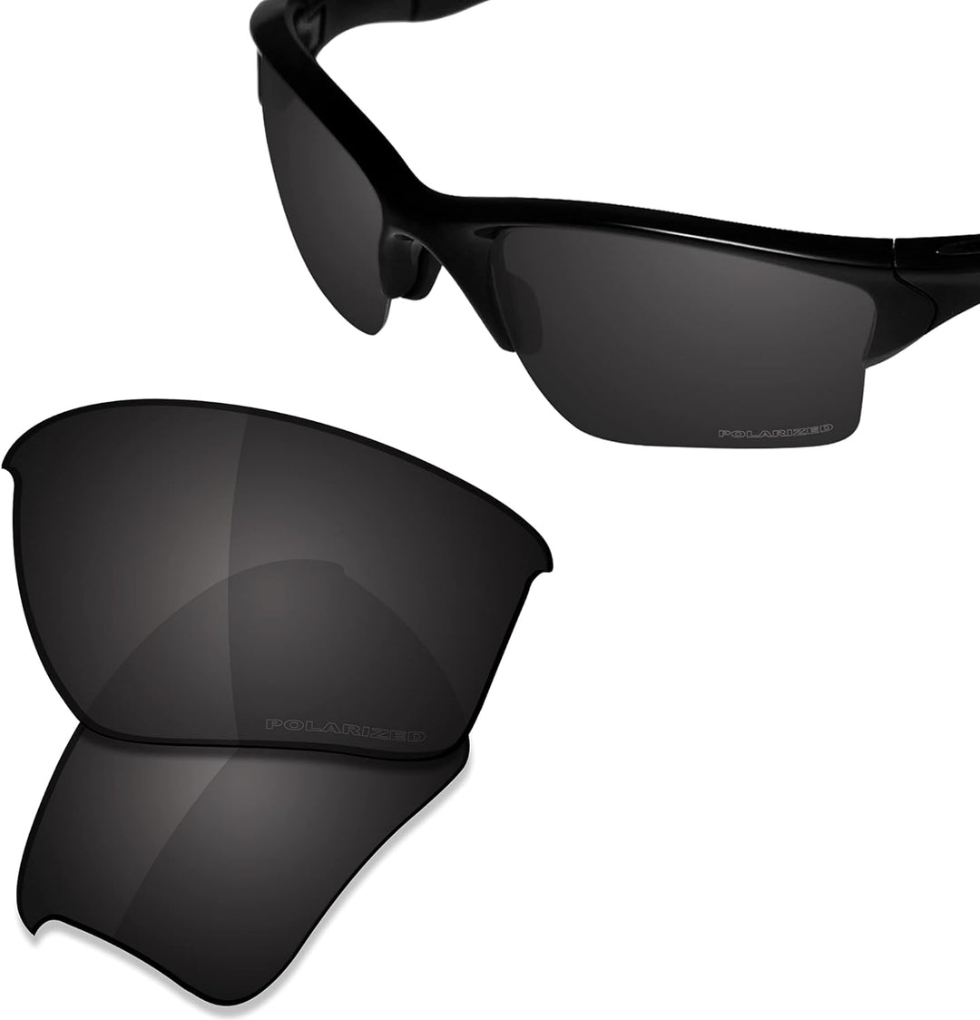 Saucer Premium-Ersatzgläser und Gummi-Kits für Oakley Half Jacket 2.0 XL High Defense - Carbon Black
