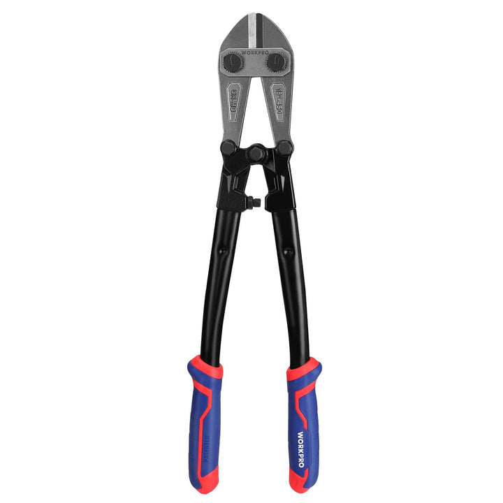 WORKPRO 45,7 cm Bolzenschneider, Chrom-Molybdän-Stahlklinge, robuster Bolzenschneider mit weichem Gu