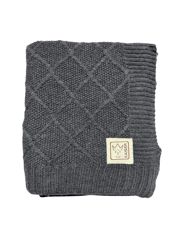 Kaiser 6521724 Wool - Babydecke Strick 100% Merino Wolle, atmungsaktive Babydecke, Neugeborene für d