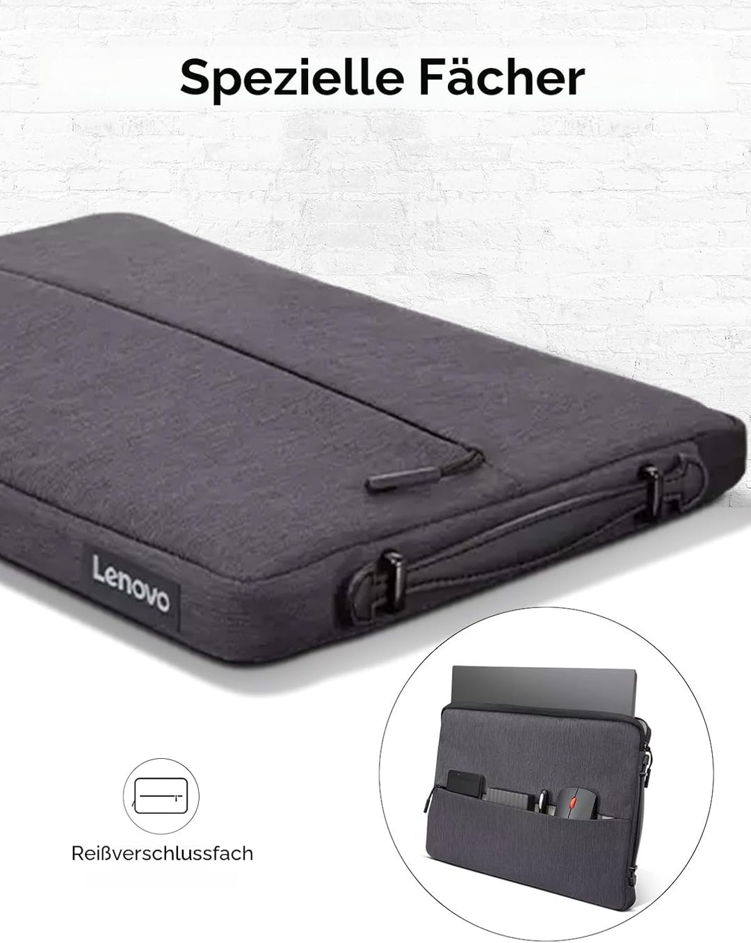 Lenovo [Tasche] 13 Zoll Laptop Urban Sleeve Case (wasserabweisend), works with Chromebook (WWCB), gr