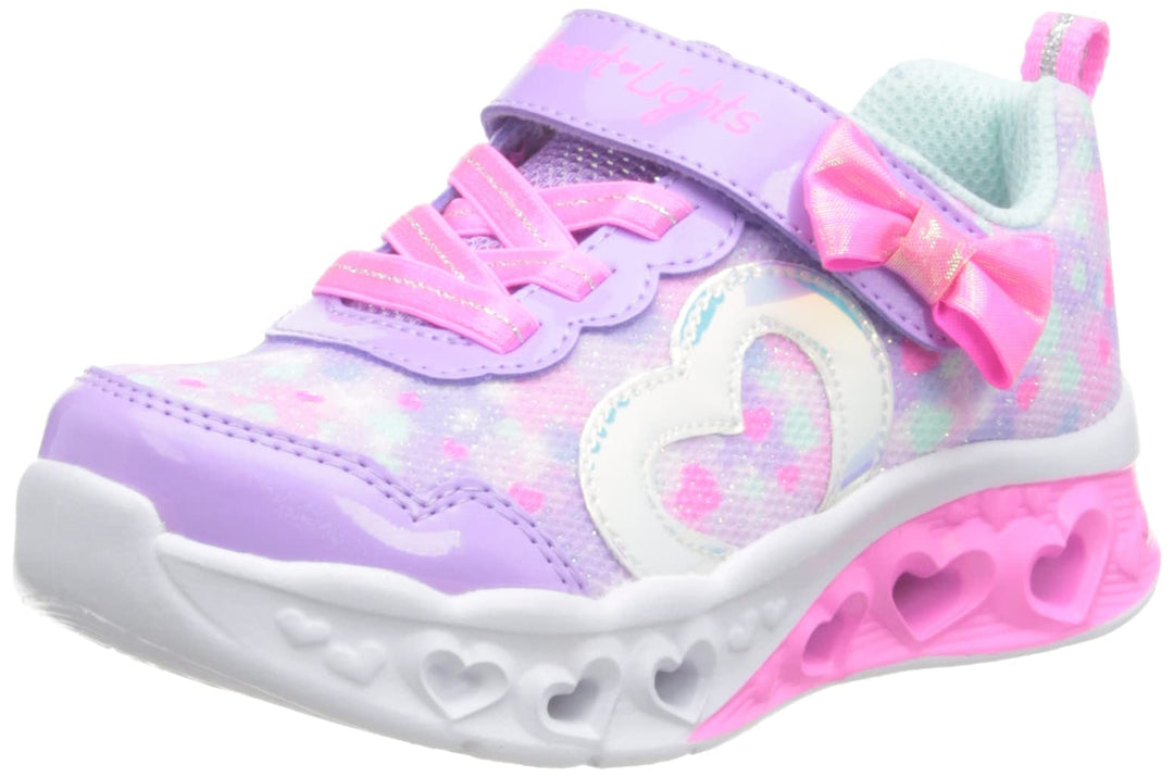 Skechers Mädchen Twinkle Sparks Ice DreamsicleSneaker 24 EU Lavender Textile Hot Pink Trim, 24 EU La