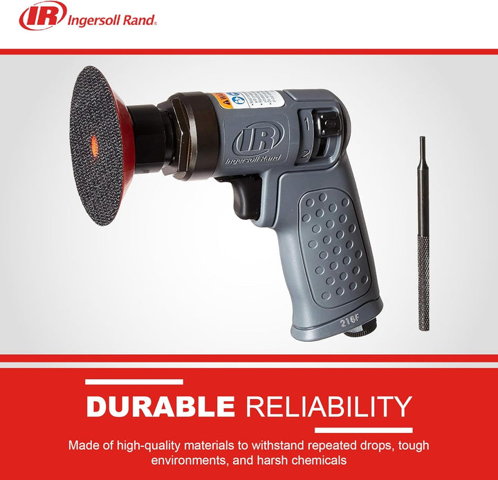Ingersoll Rand Mini Schwingschleifer Set 3128KA, Druckluft Exzenterschleifer besonders klein und kom