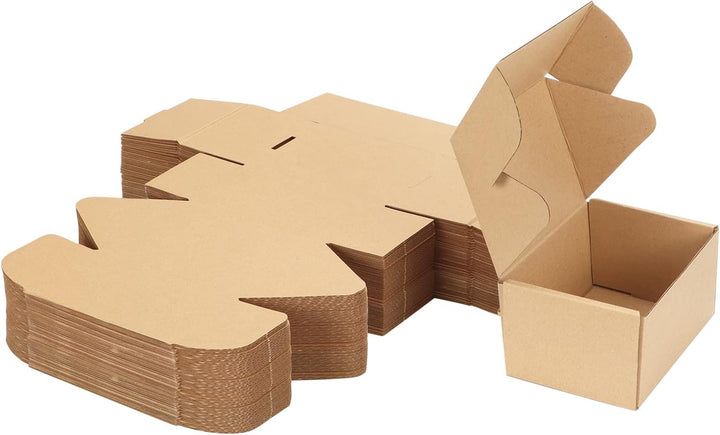 HORLIMER 50 Stück Versandkartons Kleine Kartons Boxen, Faltkarton Verpackungskartons für Warensendun