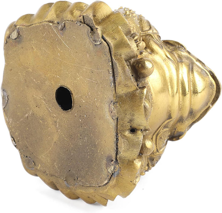 Zerodis Chinesische Feng Shui Frösche Messing Goldene Kröten Dreibeinige Statue Geldfrösche Reichtum