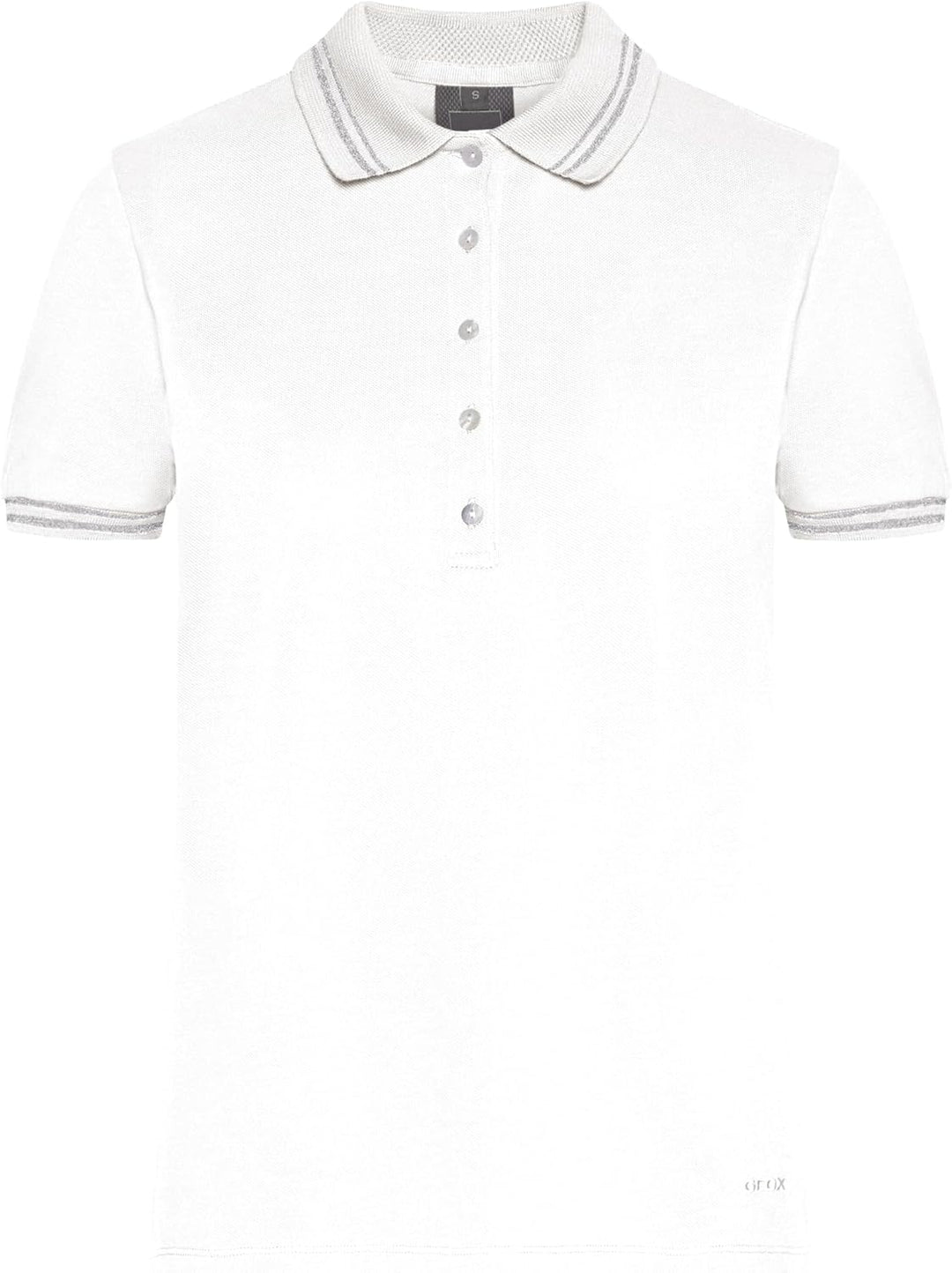 Geox Damen W Polo Shirt XS Optical White, XS Optical White