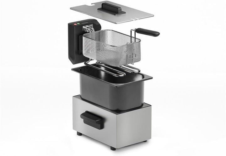 Tristar Fritteuse 3 l 2000 W Silber, Schwarz