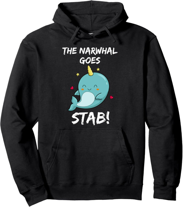 Narwal Geschenk Narwal Hoodie Damen Unterwasser Einhorn Pullover Hoodie