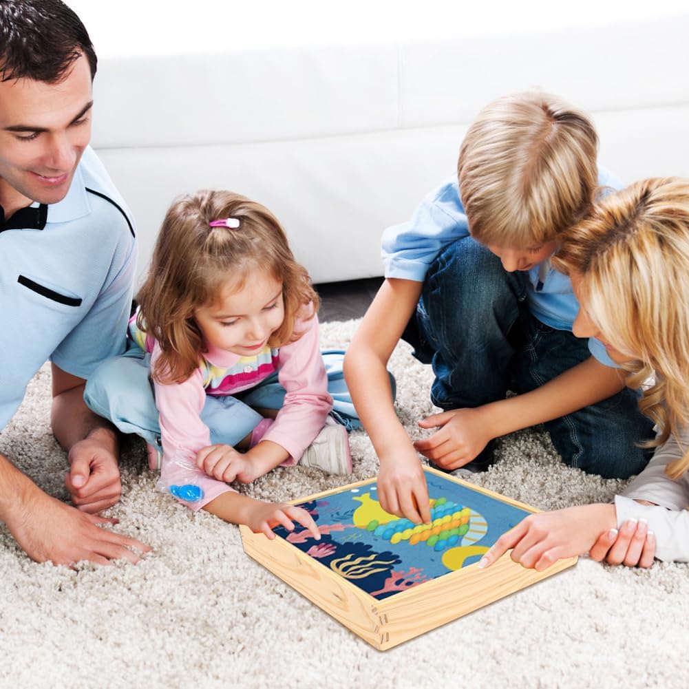 RANJIMA Mosaik Steckspiel, Mosaik Bastelset Kinder, Steckspiel ab 3 4 5 Jahre,Mosaik Steckspiel Pegb