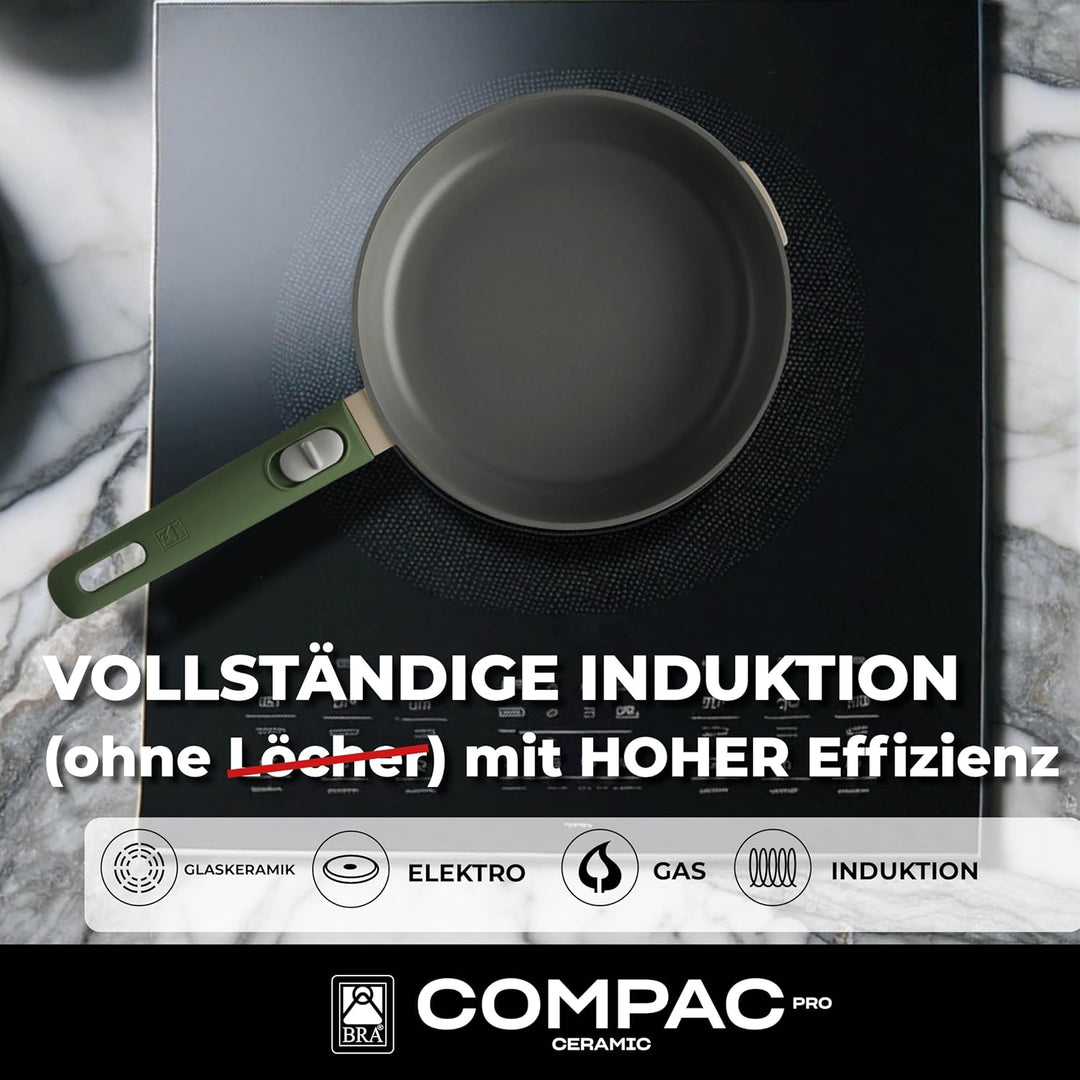 BRA Compac Pro Ceramic | Kochgeschirrset, Aluminiumguss