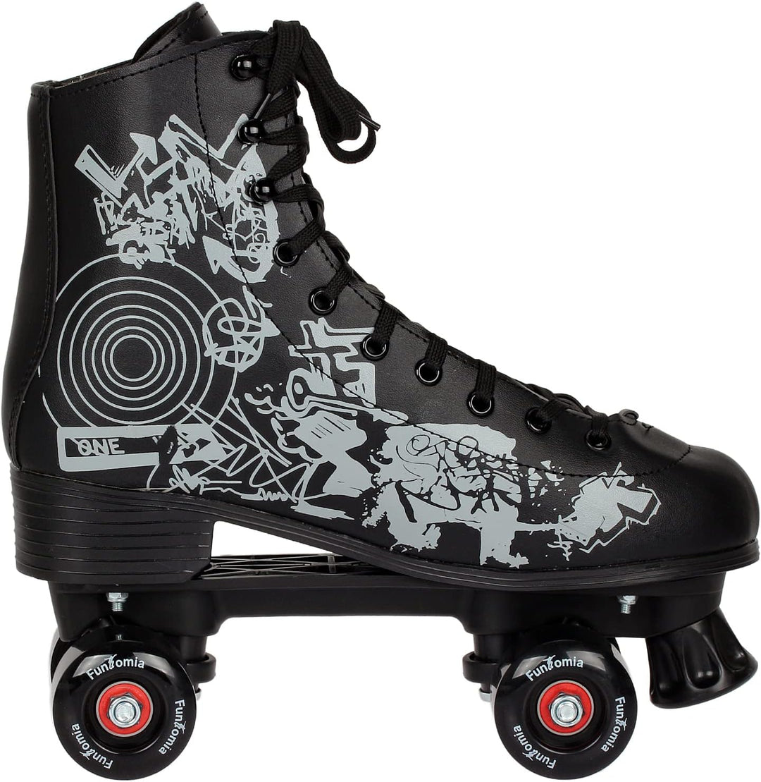 Rollschuhe/Discoroller in Grössen 30-44 - Rollerskates Disco Roller Skate Indoor Outdoor 34 Schwarz,