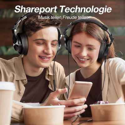 OneOdio Bluetooth Kopfhörer Over Ear, 72 Stdn HiFi Stereo Kopfhörer Kabellos, Wireless Headphones mi