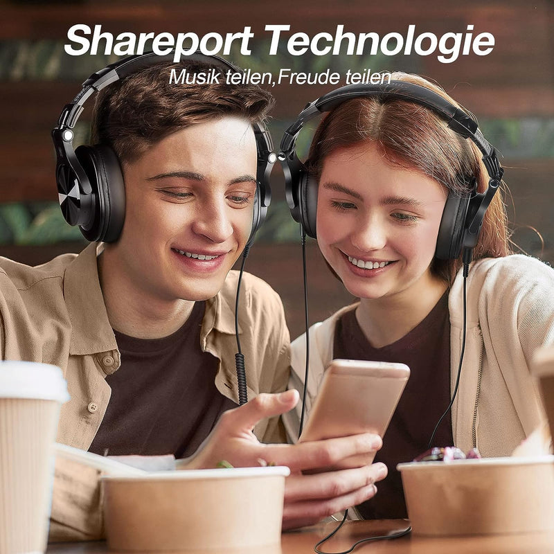 OneOdio Bluetooth Kopfhörer Over Ear, 72 Stdn HiFi Stereo Kopfhörer Kabellos, Wireless Headphones mi