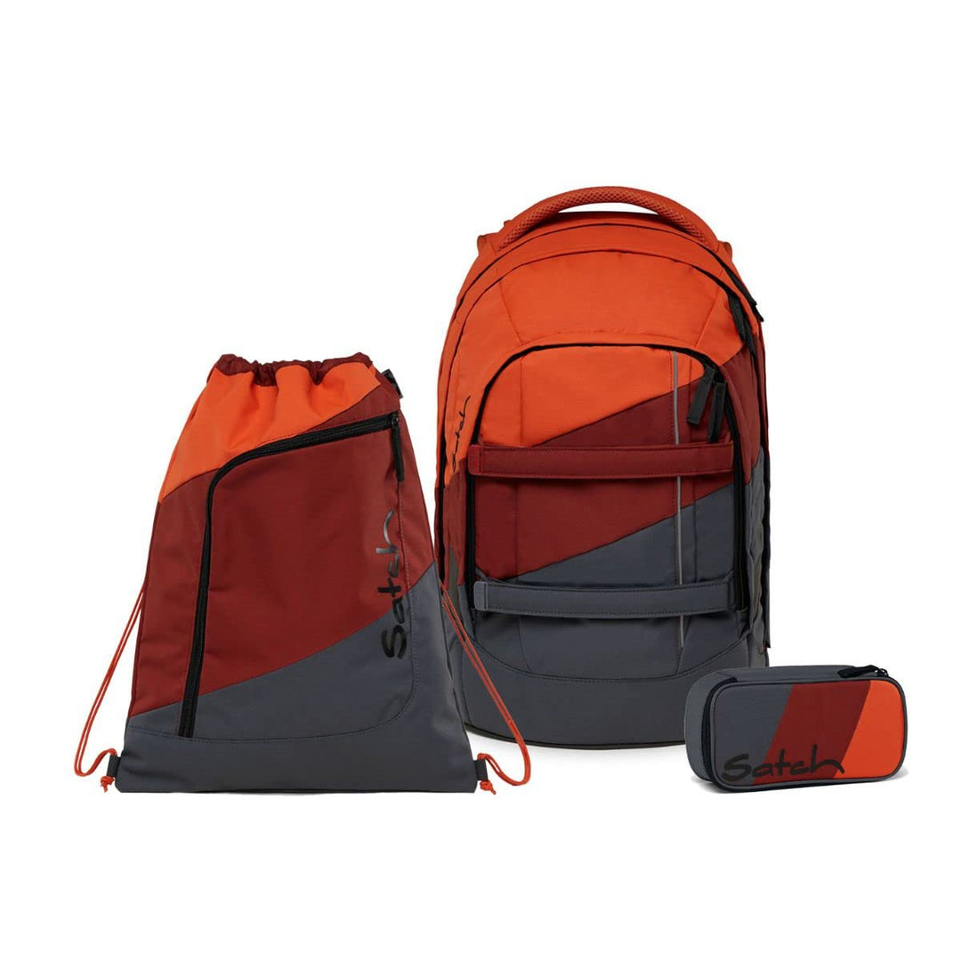 satch Pack NOW OR NEVER Special Edition Schulrucksack Set 3tlg. (Fire Up NOW OR NEVER Special Editio