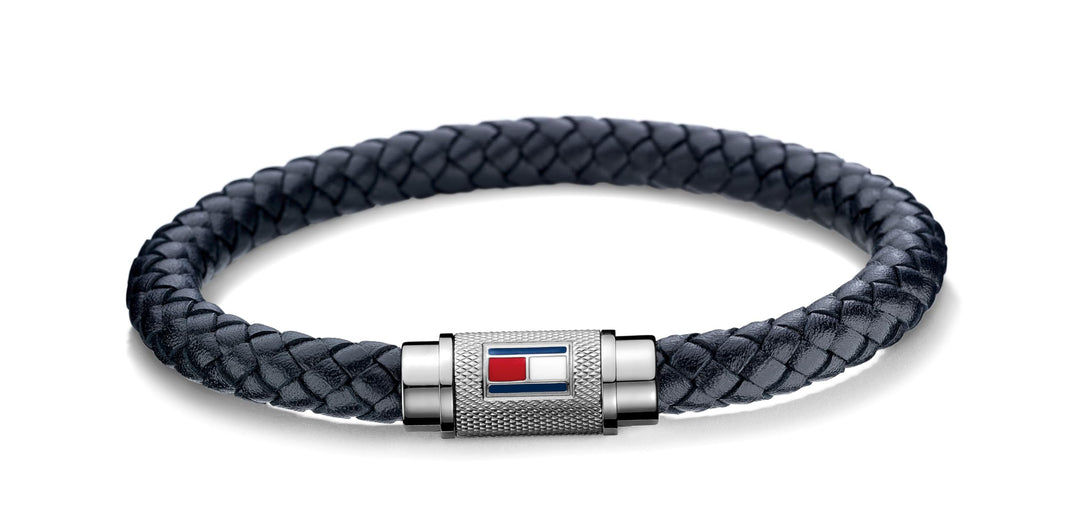 Tommy Hilfiger Jewelry Armband für Herren aus Leder Marinblaues - 2701000 Single, Single
