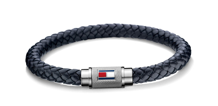 Tommy Hilfiger Jewelry Armband für Herren aus Leder Marinblaues - 2701000 Single, Single