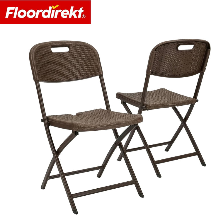 Floordirekt- Gartentisch klappbar Kunststoff 180x75cm - Buffettisch mit Tragegriff - Klapptisch für