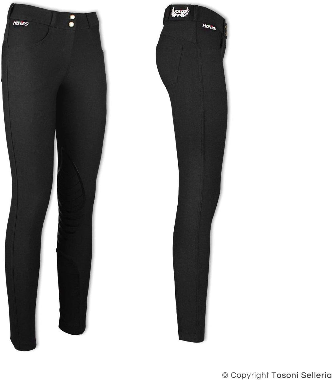 Horses "Aurora Damenhosen ITA 46 / DE 42 Schwarz, ITA 46 / DE 42 Schwarz